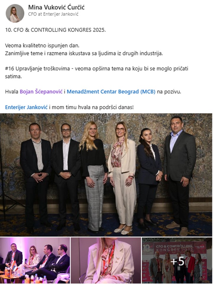 https://www.linkedin.com/posts/mina-vukovi%C4%87-%C4%87ur%C4%8Di%C4%87-a9501187_10-cfo-controlling-kongres-2025-veoma-activity-7332851133683490817-9v_z?utm_source=share&utm_medium=member_desktop&rcm=ACoAABDsh5oB3ReohIUyu9UrEWDTRjs_P7MkLAQ